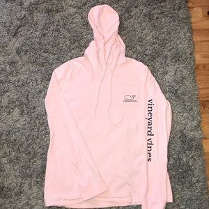 Baby pink Vineyard Vines Hoodie.